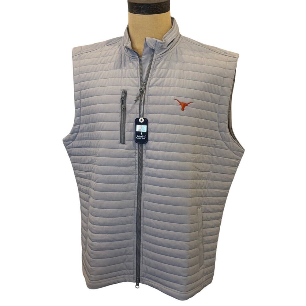 NEW Johnnie O UNIVERSITY OF TEXAS Crosswind Vest Hoodie acket Top Shirt XL NWT